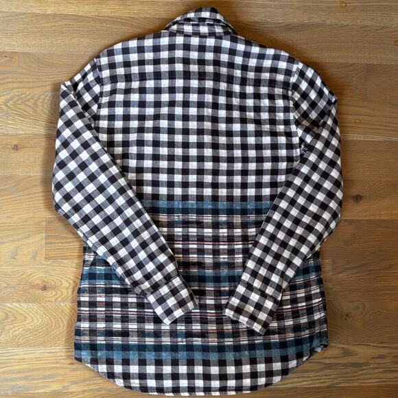 Roberta Roller Rabbit Selma Border Zoo Button Down Shirt Check Mens Size Small - Picture 7 of 7